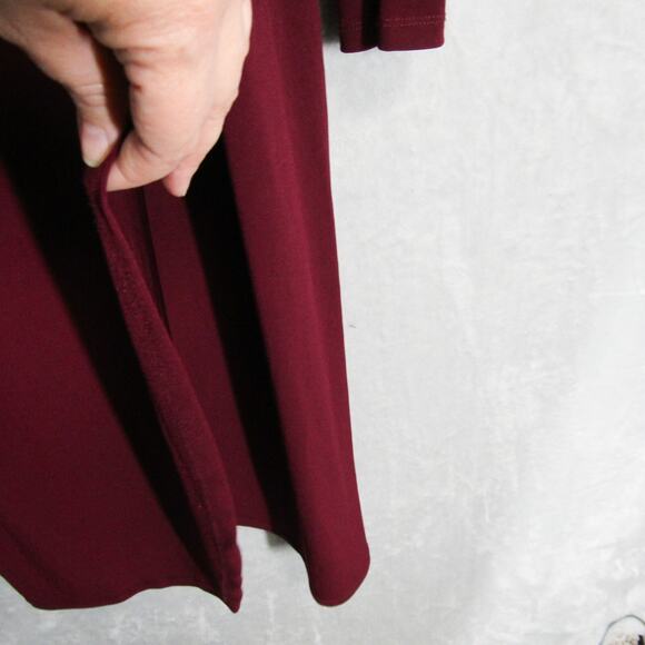 Milk Nursingwear Dress Womens Large Red Nursing Breastfeeding Front Flap - Picture 5 of 12